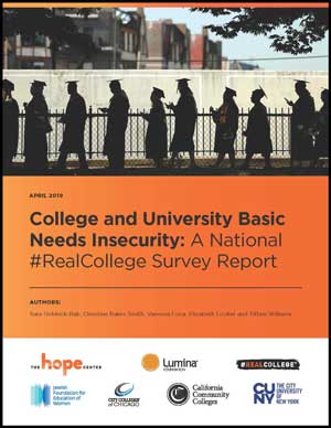Cover of College and University Basic Needs Insecurity: A National #RealCollege Survey Report