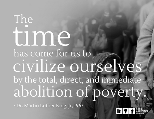 Image with MLK Quote re Poverty